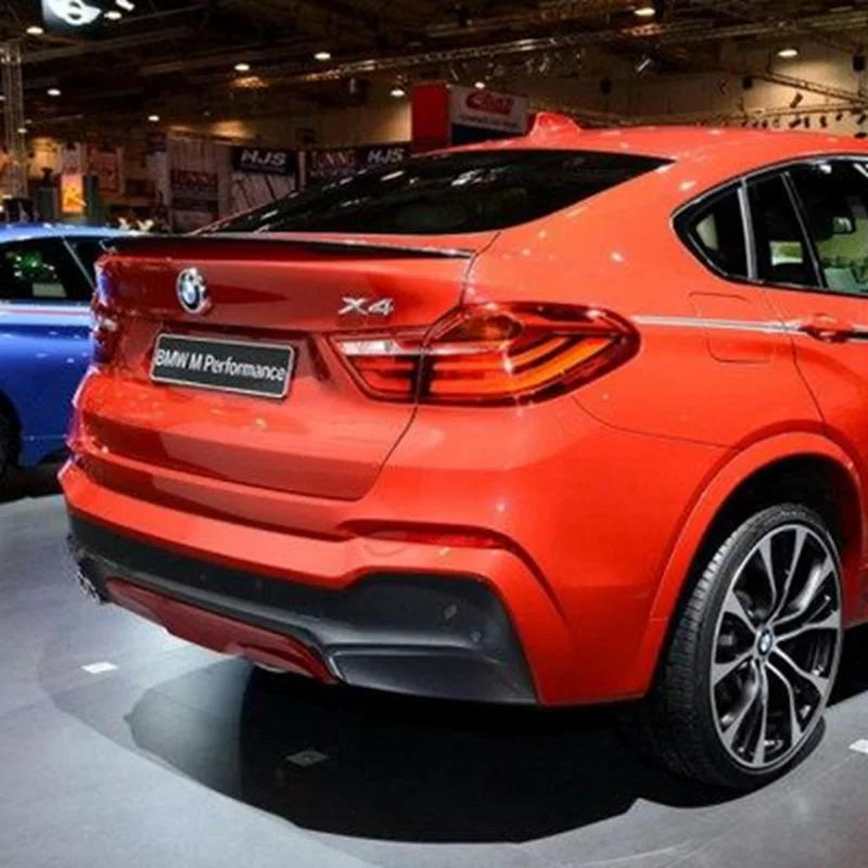 For BMW F16 X6 2015 2016 ABS Plastic Unpainted Rear Spoiler Trunk Lip Wing