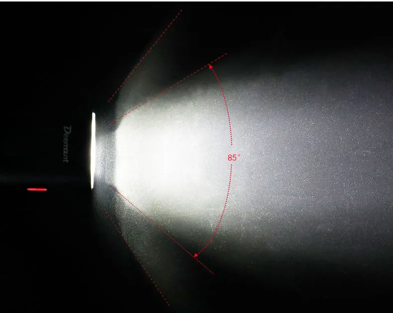 Deemount сплав велосипедный головной светильник 350 люмен 2000 мА/ч, Батарея USB зарядка светодиодный Фонари фонарь переднего светильник ing хвост светильник визуальный Предупреждение