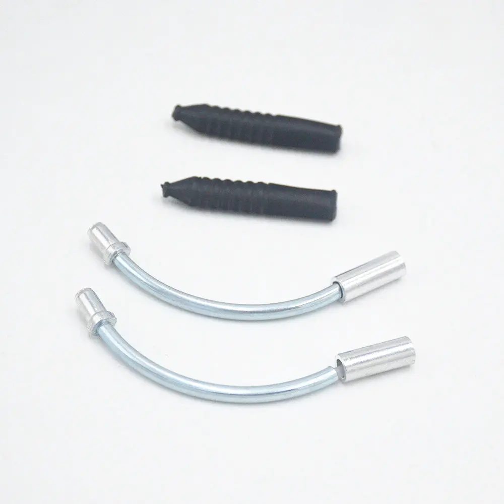 

2 Sets Hot Mountain Bicycle Bike Accessories V Brake Noodles Cable Guide Bend Tube Pipe Plastic Sleeves Boots Protector Hose