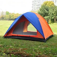 Hewolf Outdoor professional camping tents fishing rods double double pole 2 m * 1.5M * 1.1 m wild camping tents  1.8kg