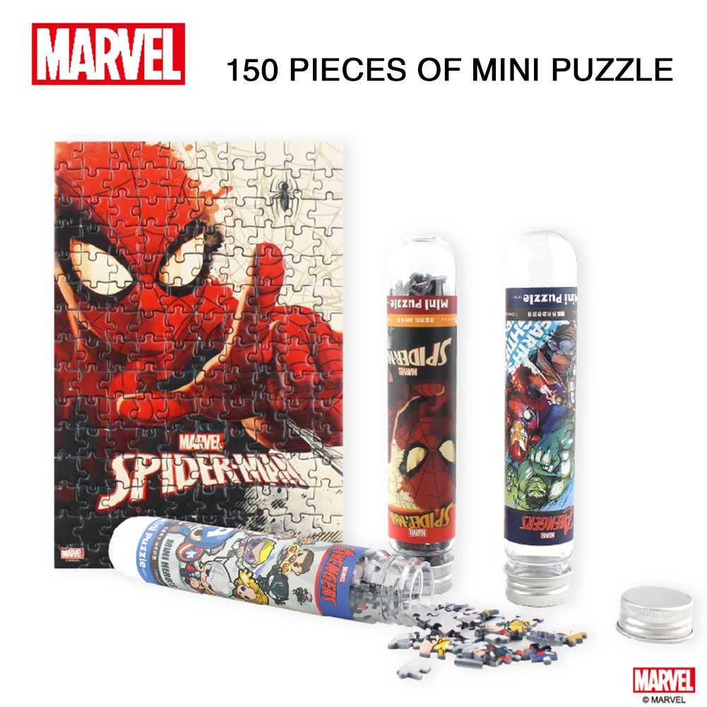 

150pcs Marvel Avengers Spiderman Car Puzzle child Toy Children Jigsaw Puzzles Kids Educational Toys for Children Gift