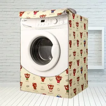 Для стиральной машины на молнии Пастер Стиль Чехол Ткань Оксфорд водонепроницаемый и пылезащитный моечная машина крышка Солнцезащитный чехол