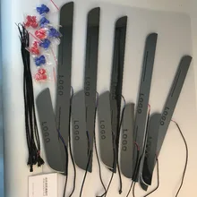 EOsuns светодиодный движущийся дверной Потертость Nerf баров и ходовых досок дверной порог световая пластина накладки для land rover
