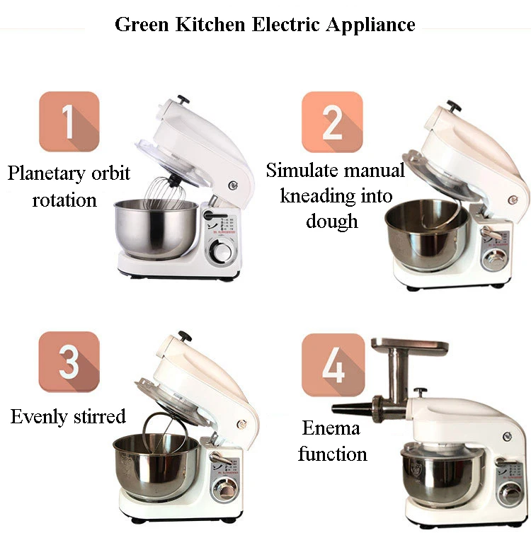 Multi-functional Cooking Machine Household Meat Grinder Stainless Steel Egg Mixer Vegetable Cutter Blender YB-109G