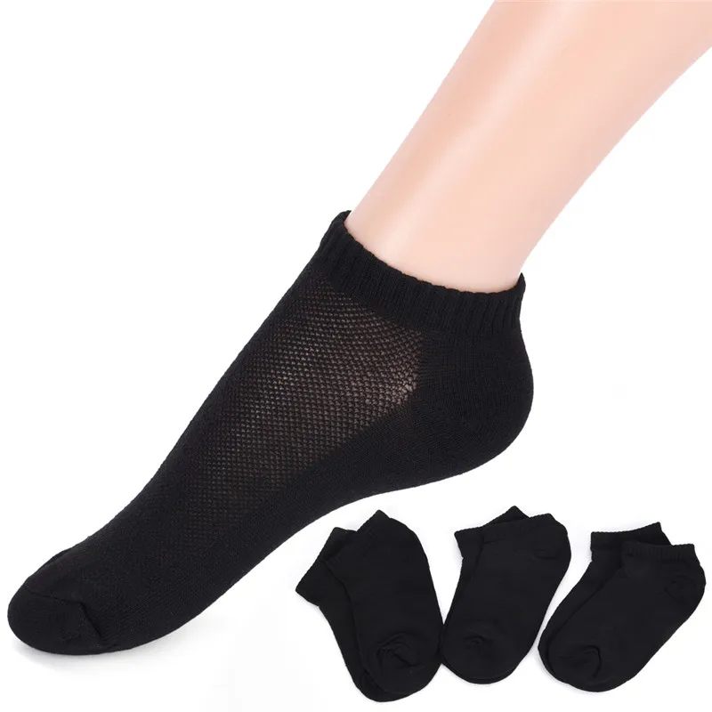 6 Pairs Girls Ladies Kids Cotton Rich Trainer Socks Liners Ankle Socks