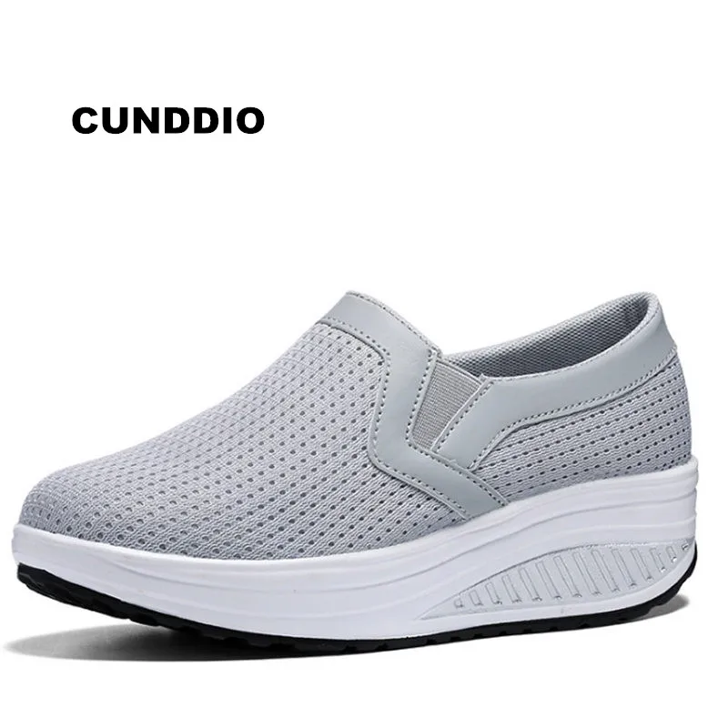 

2018 Women leisure Height Increasing Casual Shoes Fashion Sneakers women for Swing Shoes Breathable tenis feminino size 35-42