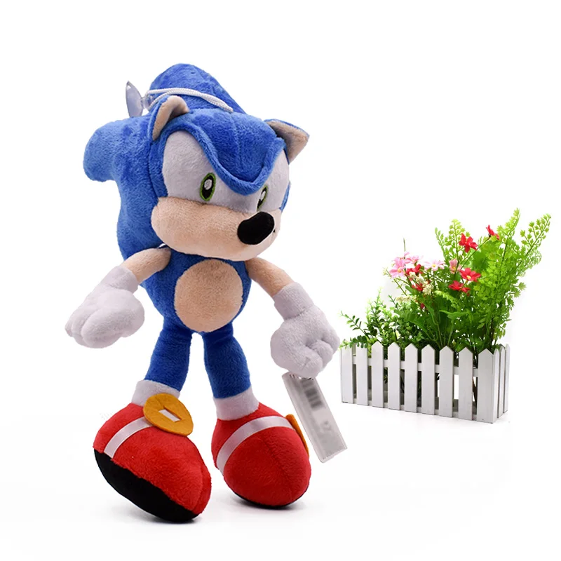 2 стиля Sonic Мягкая Плюшевая Кукла черный и синий мультфильм Животные Мягкие
