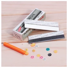 2016 Razor Fimo Polymer Clay Canes Rods Blade Cutter for 3D Nail Art Decorations Fruit Sticks Charms Slices Tools Foil DIY Set