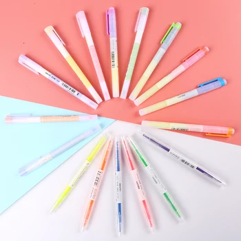 

LoveFrom 5 Pcs/lot Colorful Glitter Pen Lovely Double Head Pen Mark Pen DIY Scrapbooking Stationery School Supply Gift for Kids