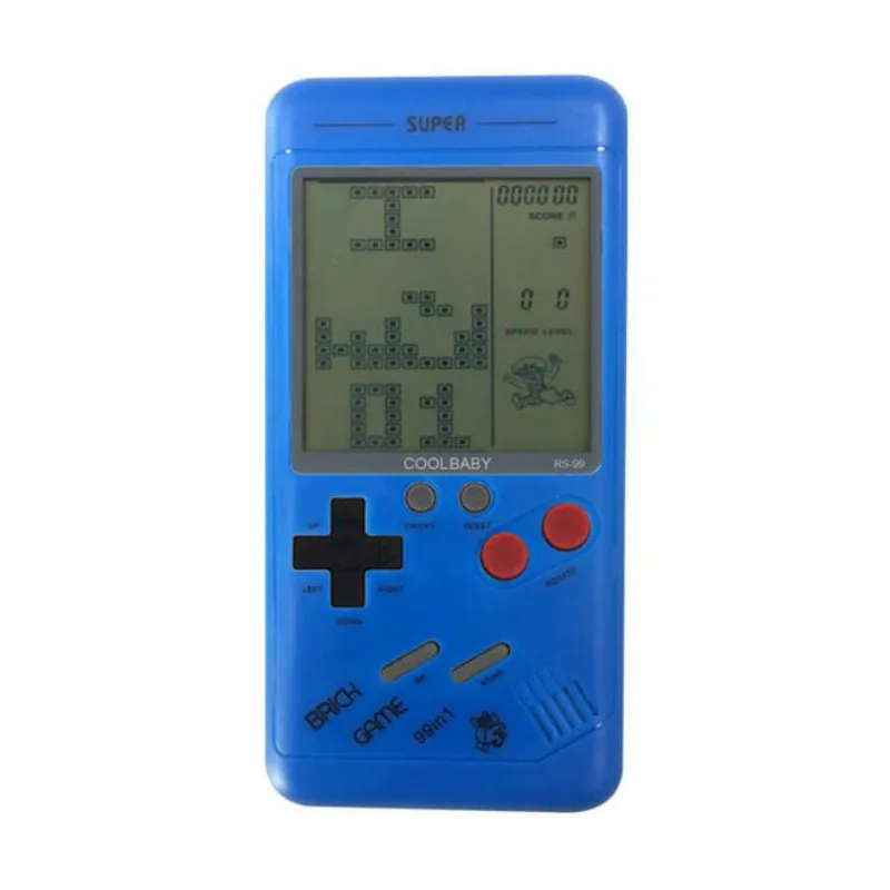 Small Handheld Game Console For Children Students Classic Nostalgia Puzzle Built-In Variety Of Games Classic Tetris Game 