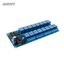 OOTDTY 16 Channel 5V Relay Shield Module For Arduino UNO 2560 128 ARM PIC AVR STM32 Electronic Relay Belt Optocoupler Insulation