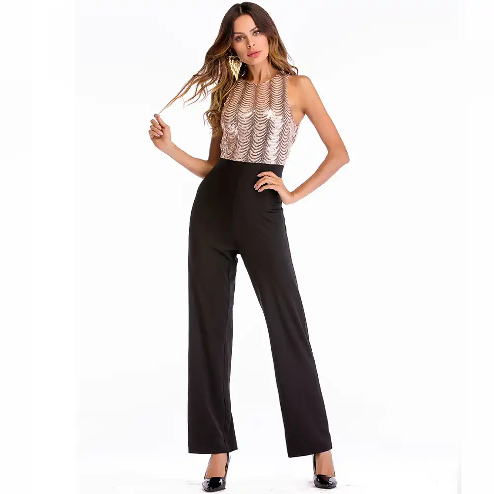sequin jump suits