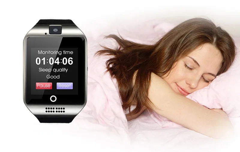 Bluetooth Смарт-часы, умные часы Q18 Android Телефонный звонок Relogio для мобильного телефона 2G GSM SIM TF карты Камера для iPhone samsung HUAWEI PK GT08 A1