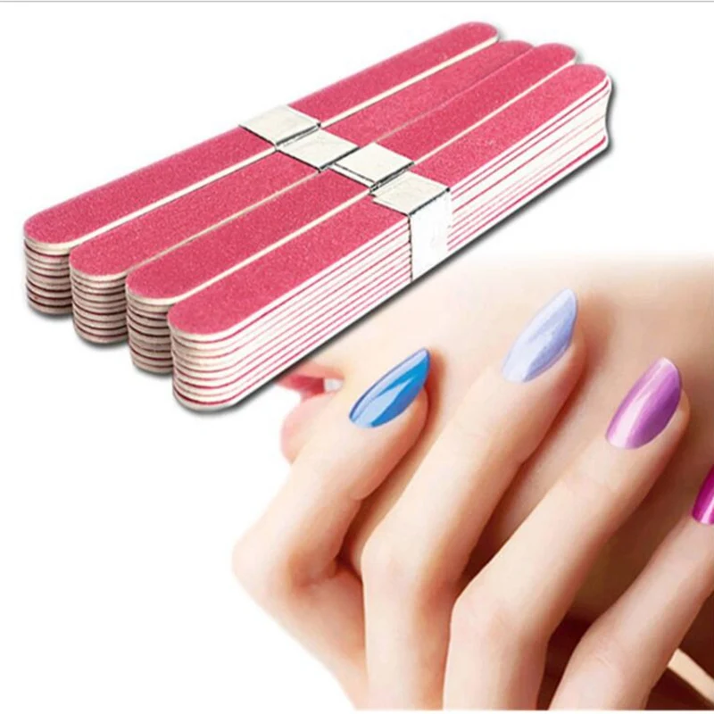 

10pcs/lot Red Diamond Nail File Manicure Pedicure Buffer Nail Art UV Gel Tools System Nail Art Tools