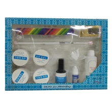 Elite99 11 шт./лот маникюрные инструменты для ногтей набор прозрачный розовый УФ-гель Расширение ногтей инструменты моющее средство Плюс пилочка для ногтей для DIY нейл-арта