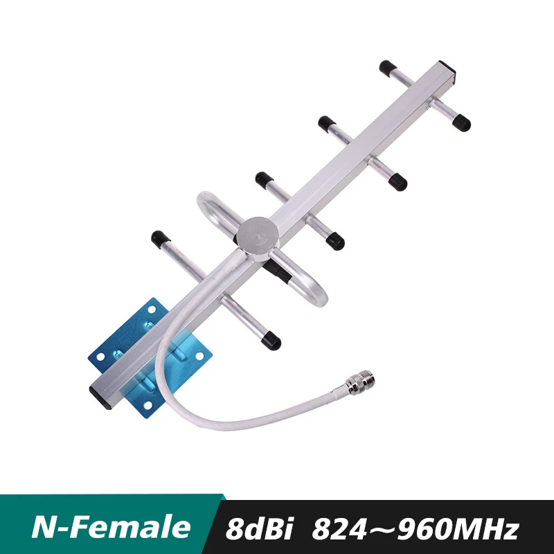 75dB Gain Powerful AGC MGC Mobile Signal Booster 2G GSM 900mhz Cell Phone Signal Repeater 900 GSM Cellular Amplifier Antenna Set