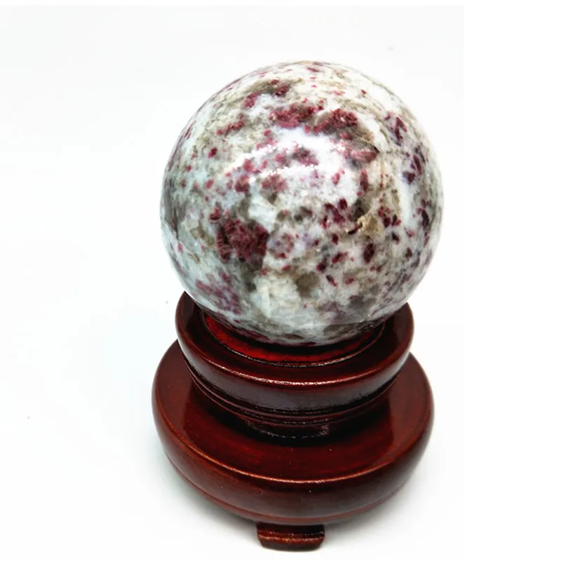 

Natural red tourmaline stone crystal ball point healing Christmas gift home decoration