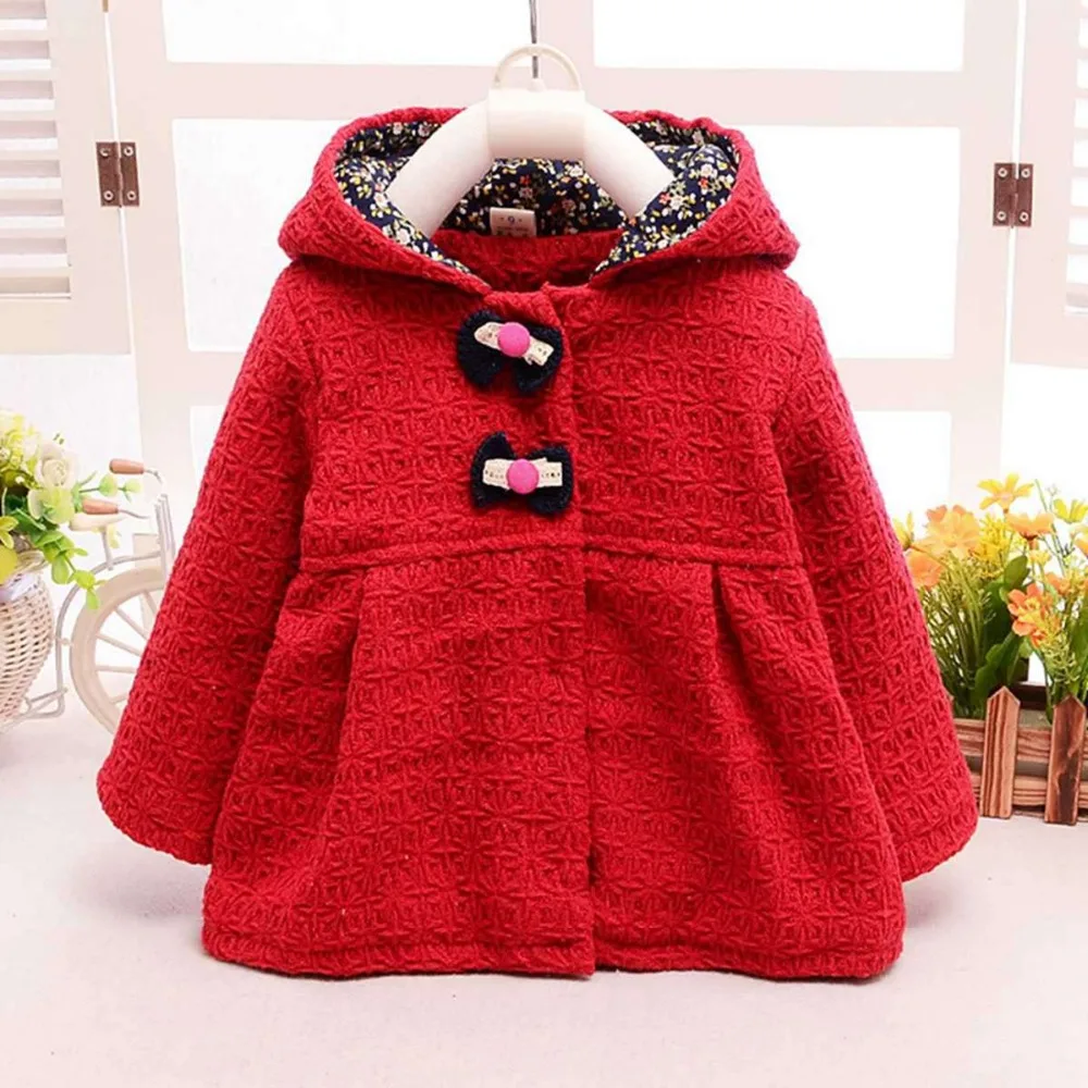 Baby Girl Kids Fur Winter Warm Coat Cloak Thick Jacket Outerwear Snowsuit KI