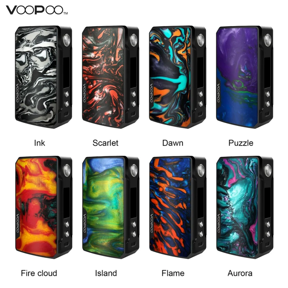 

Original VOOPOO Drag 2 177W MOD Compatible with 18650 Drag MOD Upgraded Version FIT 1/2/3 e-cig Vape fit for 510 Thread tank