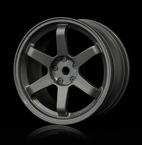 Cheap Free Shipping 4pcs TE37 Wheel Hubs for 1/10 Scale RC Car Model Drift Car Rally Racing Wheel Hubs Spare Parts White Black Off