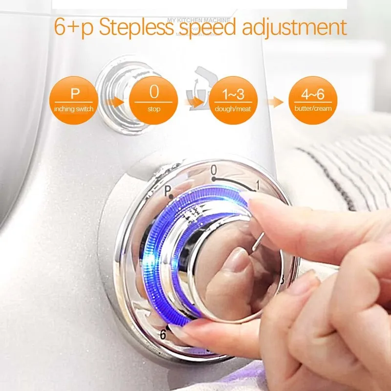 Blender Mikser 4L 1000W Kitchen Electric Food Stand Mixer Egg Whisk Dough Cream Blender Juicer Meat Grinder Mincer Batidora