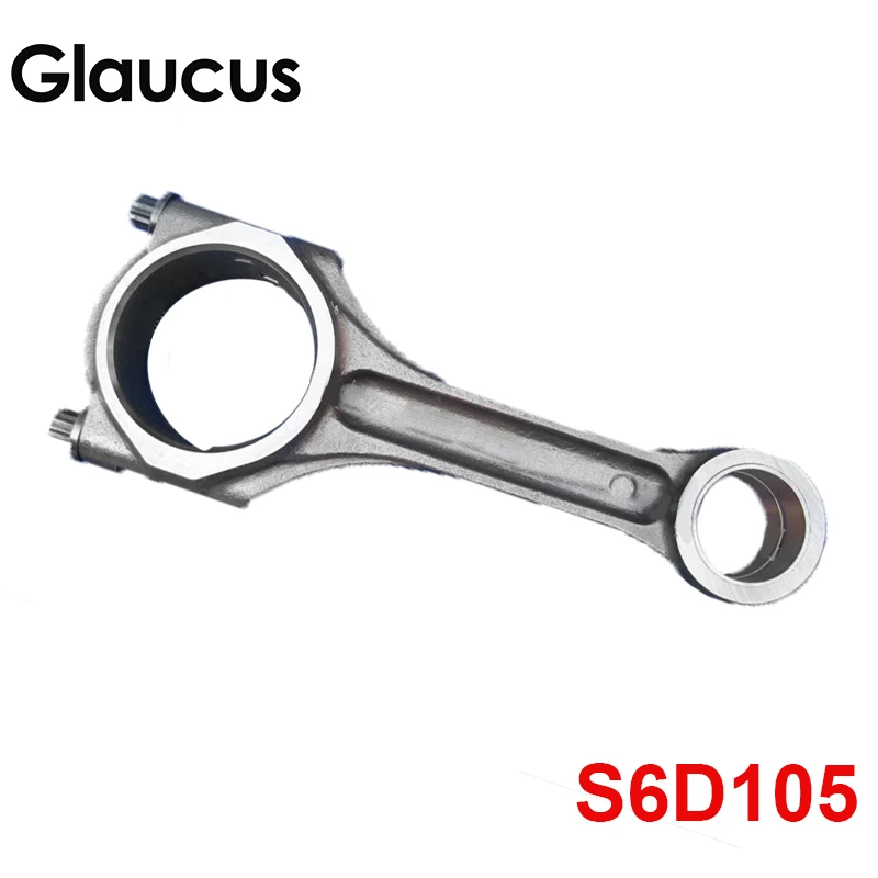 

6D105 S6D105 engine connecting rod conrod con rod for Komatsu Excavator with bolt 6136-31-3101 6136313101 6136 31 3101