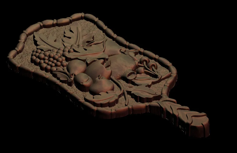 3D-рельеф фруктов для маршрутизатора с ЧПУ гравировка Artcam Aspire type 3 STL файл формата