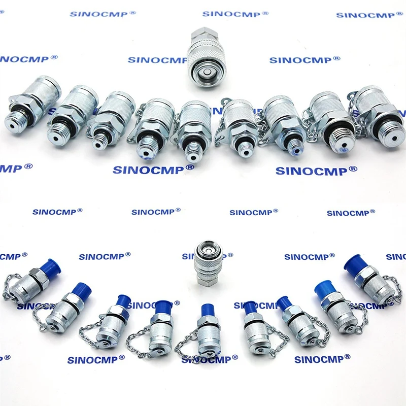 10pcs/set Test Coupling For Excavator Hydraulic Pressure Gauge Test Kit Parts, 2 year warranty 10pcs/set Test Coupling For Excavator Hydraulic Pressure Gauge Test Kit Parts, 2 year warranty