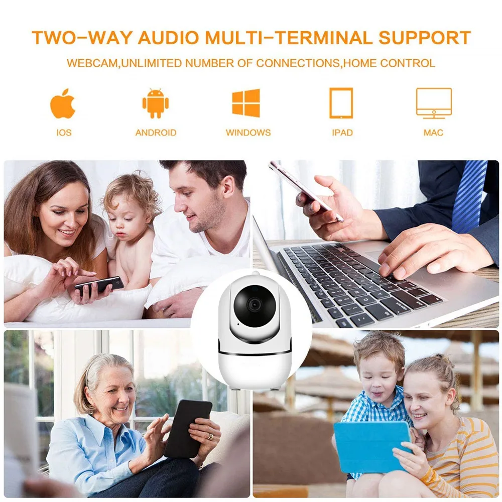 Wifi ip камера 1080P автоматическое отслеживание Беспроводная CCTV Безопасность Мини