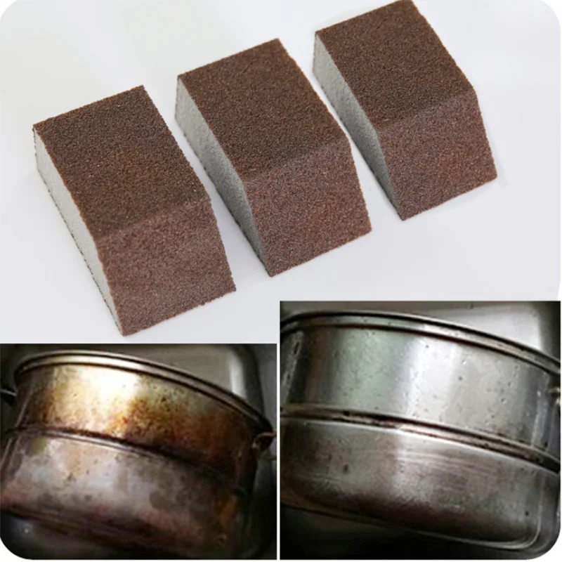 

Multifunctional Emery Sponge Kitchen Washing Pot To Remove Dirt Scale Sponge Bowl Magical Kitchen Cleaning Sponge