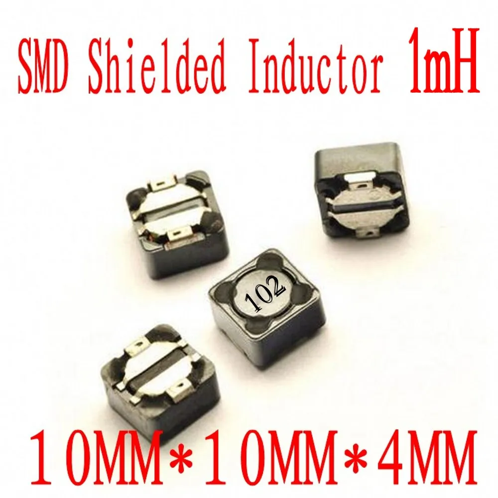 500 шт./лот SMD Силовые индукторы CDRH104R 1mh CD104R 10*10*4 мм 102 патч экранирующие |