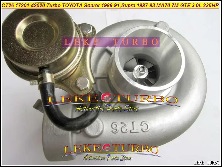 Турбокомпрессор CT26 17201 42020 1720142020 42030 для TOYOTA SUPRA 1987 93SOARER 1988 91 MA70 7M GTE 7mgte 3.0L