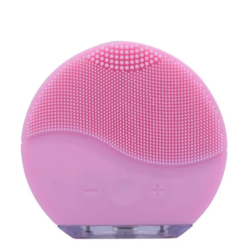Электрическая Очищающая щетка для лица, средство для удаления черных точек, очиститель пор, массаж, ультразвуковая вибрация, для мытья лица, зарядка от USB, 20#830 - Цвет: light pink