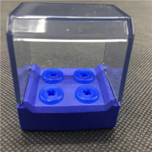 Стоматологический пластиковый чехол-держатель для высокоскоростных боров для Бур для имплантатов автоклав - Цвет: 4 holders