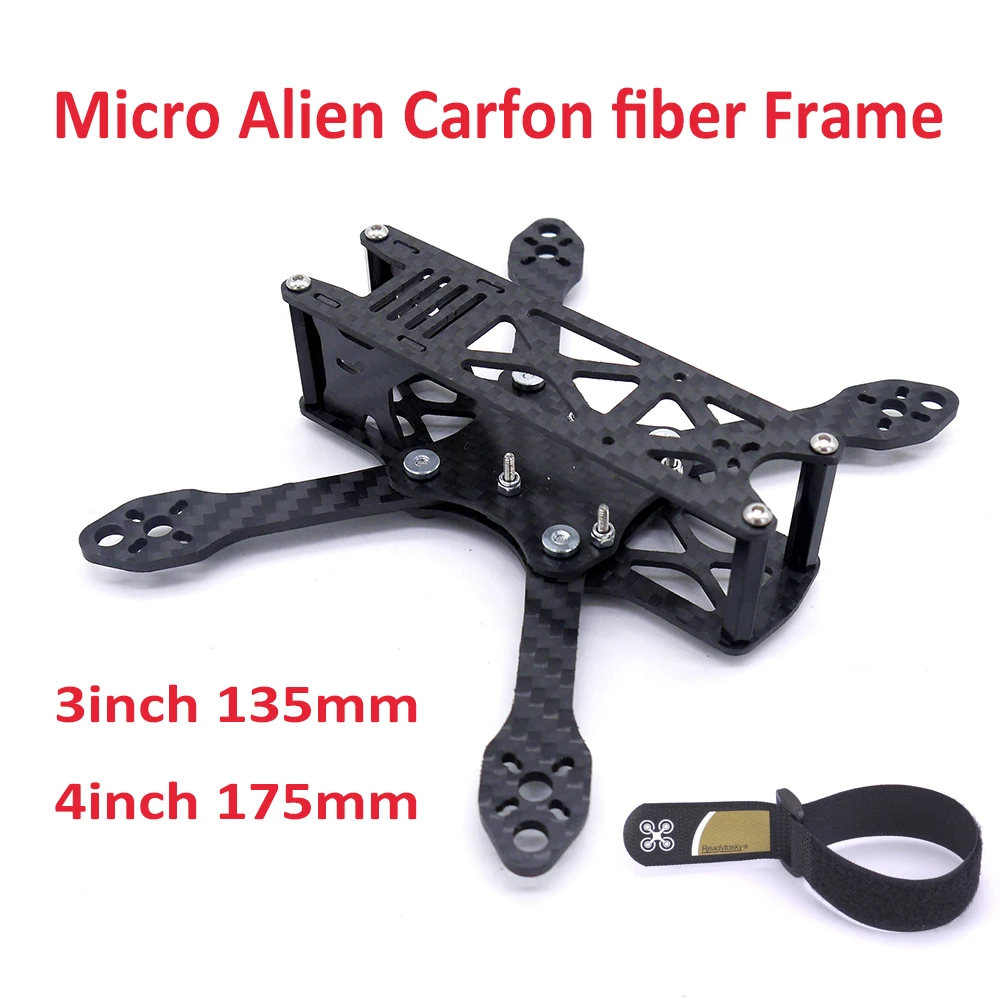 

Micro Alien 3inch 135 135mm / 4inch 175 175mm Full Carbon fiber with 2.5mm Arm FPV Racing Quadcopter Drone