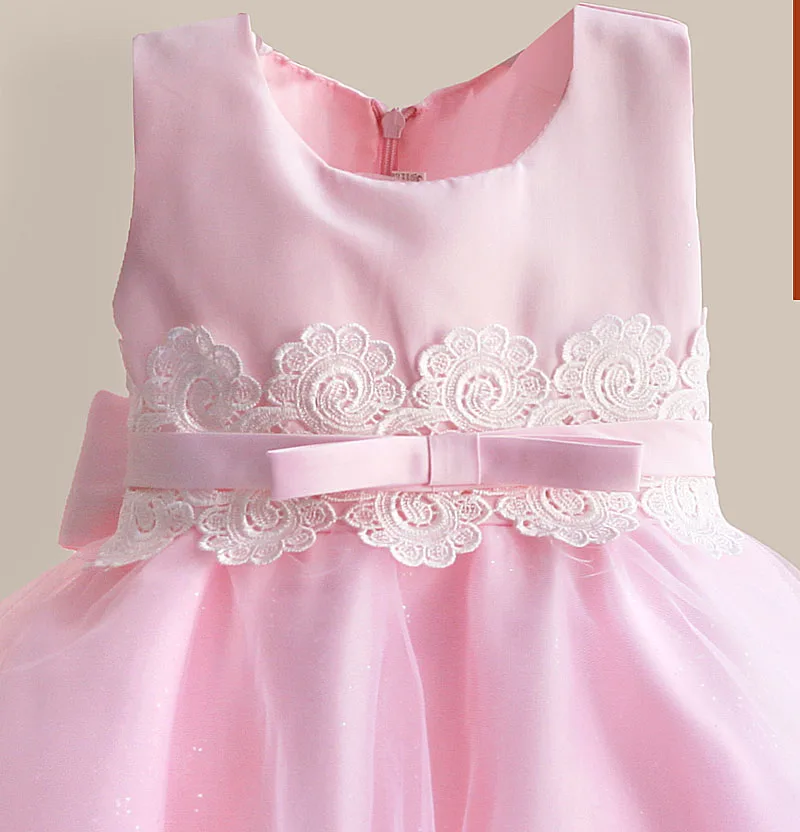 Новое Нарядное платье для девочек кружевная цветочная лента детское платье Принцессы для Рождества и Дня рождения танцевальный стиль пачка размер 3-8T платья для девочек - Цвет: as picture
