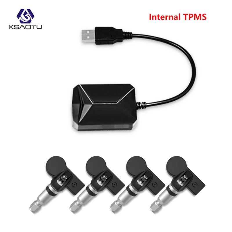 KSAOTU автомобиля TPMS Универсальный Android шин давление мониторинга системы для OS DVD плеер USB Интерфейс Внутренний Внешний всех