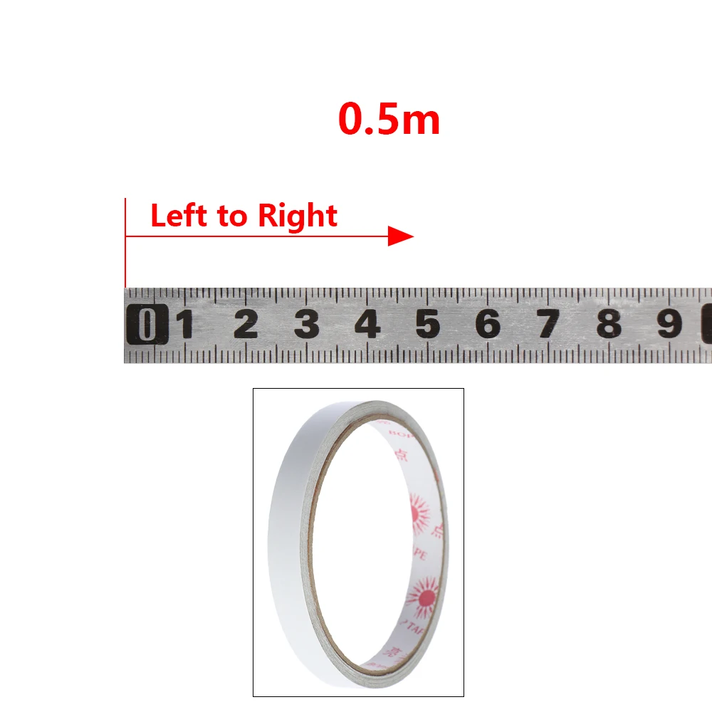 Торцовочная рулетка, рулетка, самоклеющаяся Метрическая стальная линейка, Торцовочная пила, весы для Т-образной дорожки, маршрутизатор, Настольная пила, ленточная пила, деревообрабатывающий инструмент - Цвет: left to right 0.5M