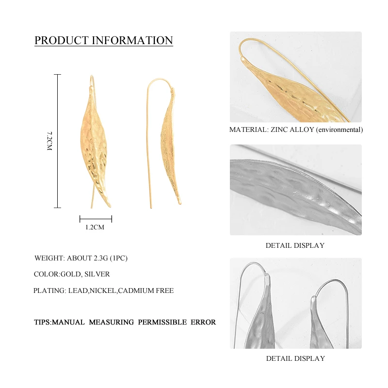 Дикий и свободный новые стили листьев длинные Подвесные серьги Элегантные женские летние цинковый сплав золота Круглые Женские Серьги Jewelry подарки оптом