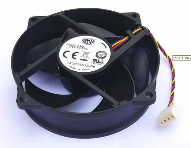 أصيلة 9025 9 سنتيمتر 12 V 0.36A FA09025H12LPB التعميم وحدة المعالجة المركزية مروحة 4-سلك درجة الحرارة التحكم كتم مروحة