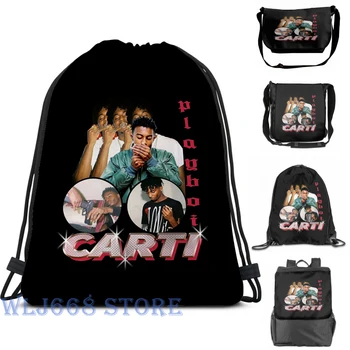 

Funny graphic print shoulder Bags women VINTAGE PLAYBOI CARTI TEE BY CINCO FLARE Single shoulder backpack travel for men Gym Bag