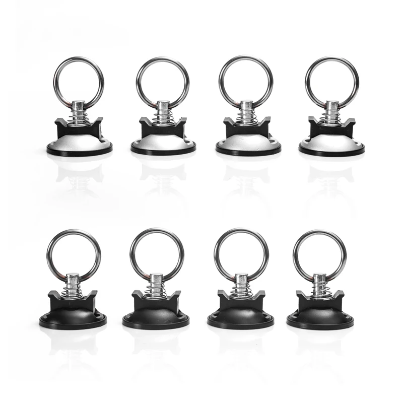 

4 Pack Round Anchor Point Tie Down Kit Bolt On Fitting Kit with Quick Release