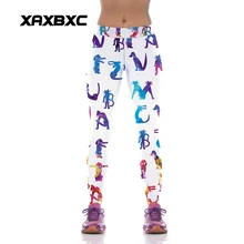 Новинка KYK1017 сексуальная девушка женщины животное собака кошка 3D принты Высокая талия эластичный спортивный бинт из полиэфирного волокна Леггинсы Брюки Плюс Размер