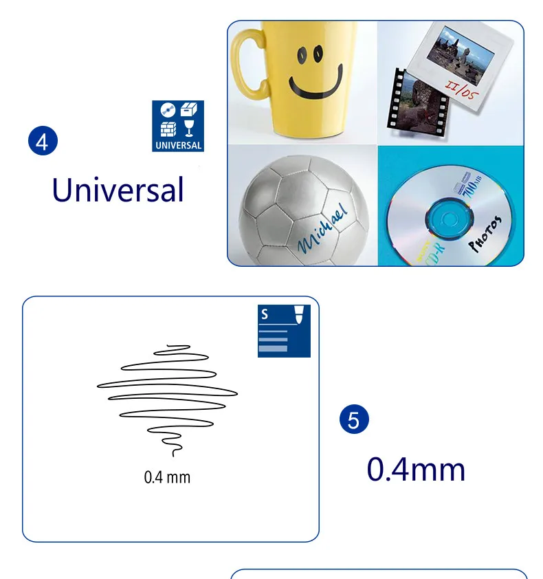 2 шт./лот STAEDTLER 313S маркер, фломастер 0,4 мм маслянистая ручка-крючок, не выцветает, универсальная Перманентная ручка, канцелярские принадлежности