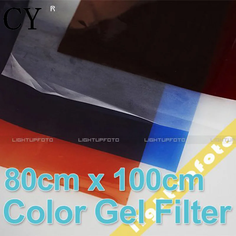 Фотостудия 4 шт./компл. 80 см x 100 цветная гелевая фильтровальная бумага