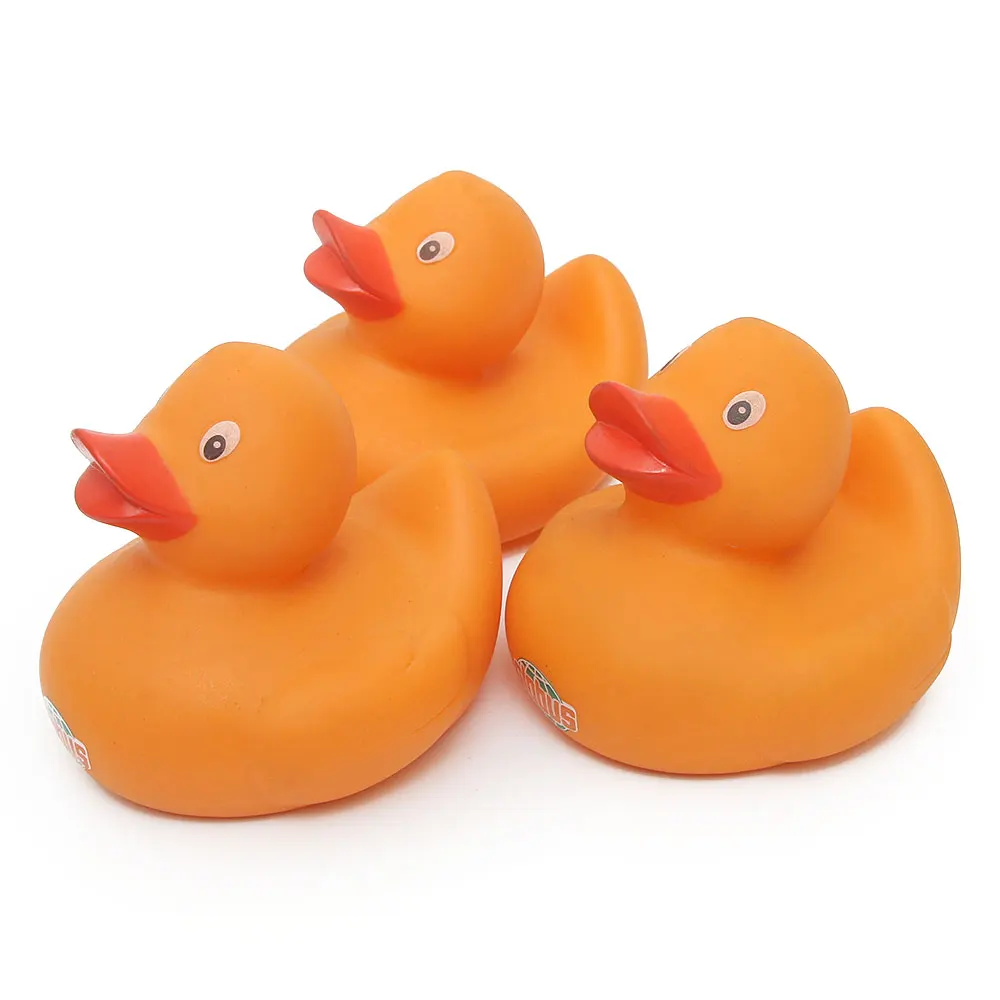 Buy 3 Pcs Kids Plastic Bath Toys Duck Floating orange