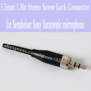 

3.5mm 1/8in Stereo Screw Lock Connector for Sennheiser EW100 EW300 EW500 G1 G2 G3 Sony Saramonic Microphone Spare Plug Adapter