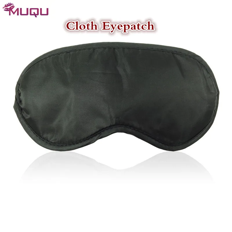 Black Satin Cloth Sexy Black Eye Mask Patch Blindfold Adult Games Flirt Sponge Soft Sex Toy