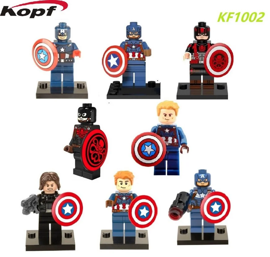 

KF1002 Building Blocks Super Heroes Assemble thanos Captain America Hawkeye Black Widow Avengers Action Bricks Toys