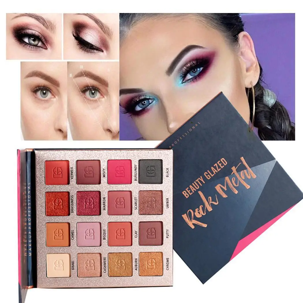 

New Women Fashion Makeup Beauty Matte Eye Shadow Palette ABS Suitable for both professional use and home use.